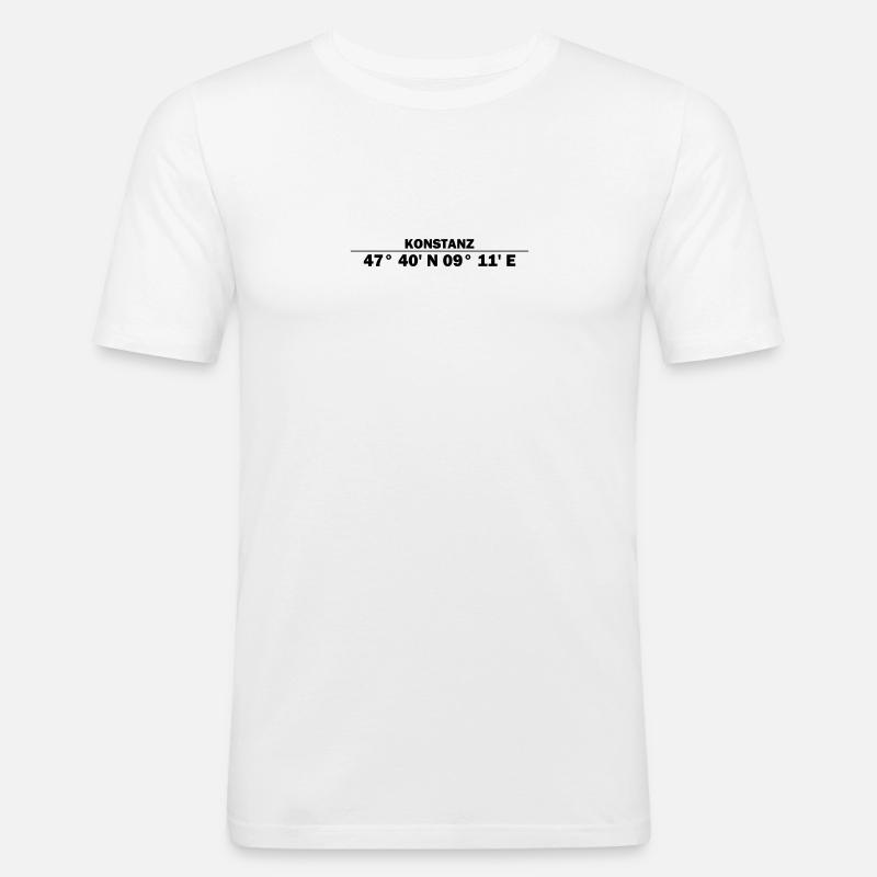 Constance coordinates - Men's Slim Fit T-Shirt - white