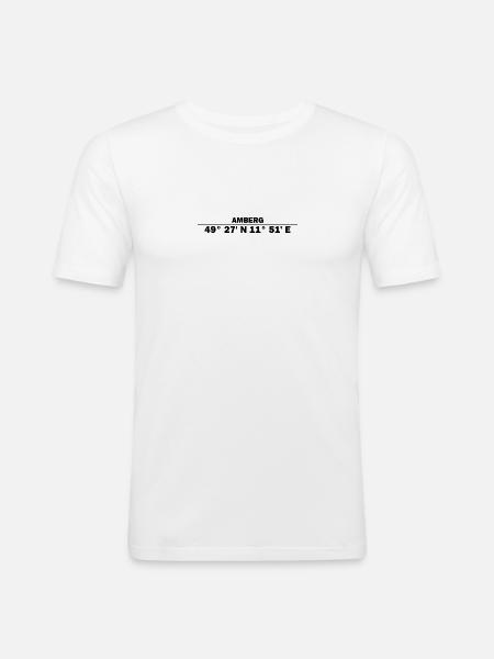 Amberg coordinates - Men's Slim Fit T-Shirt - white