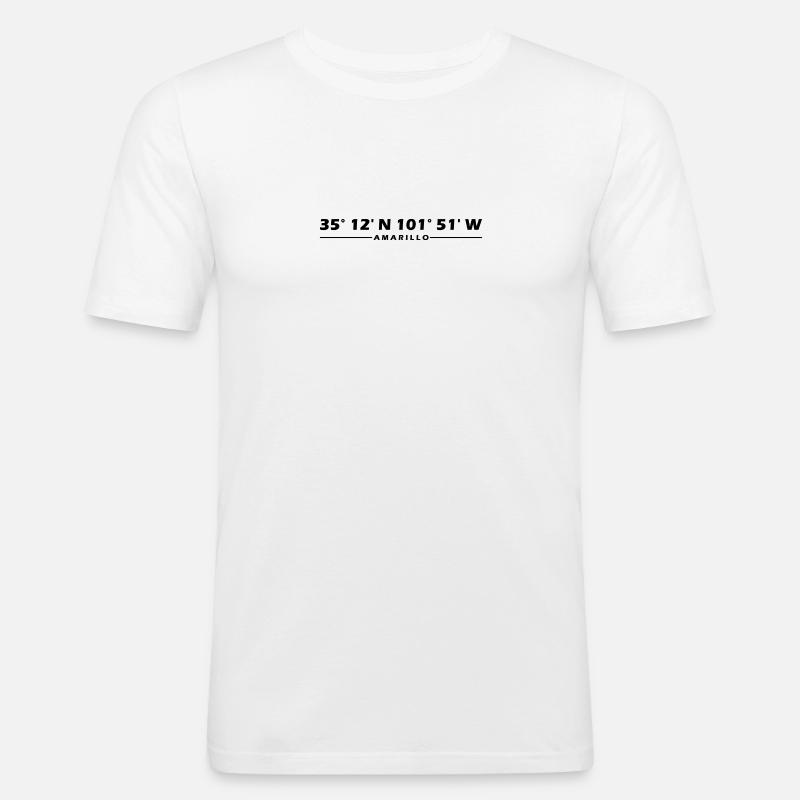 Amarillo Coordinates - Men's Slim Fit T-Shirt - white