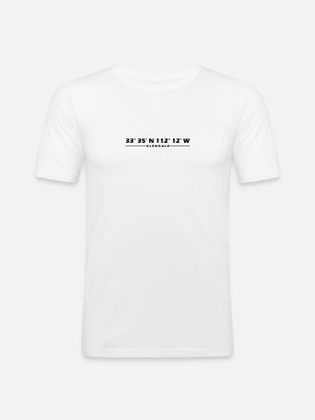 Glendale Coordinates - Men's Slim Fit T-Shirt - white