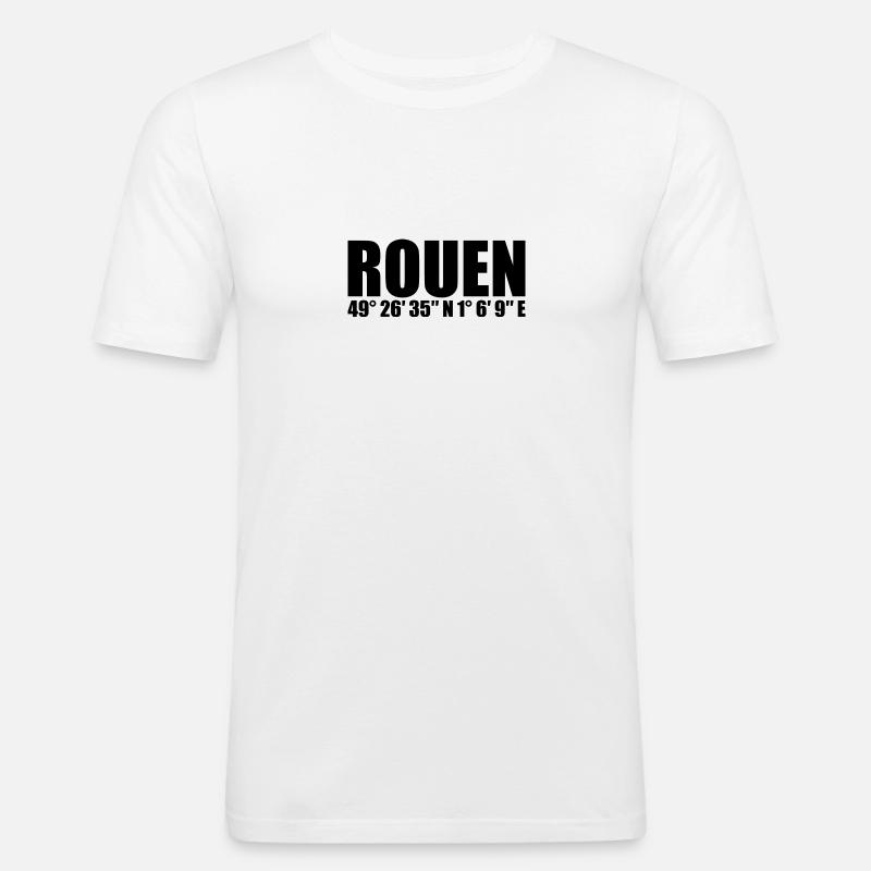 Rouen Coordinates - Men's Slim Fit T-Shirt - white