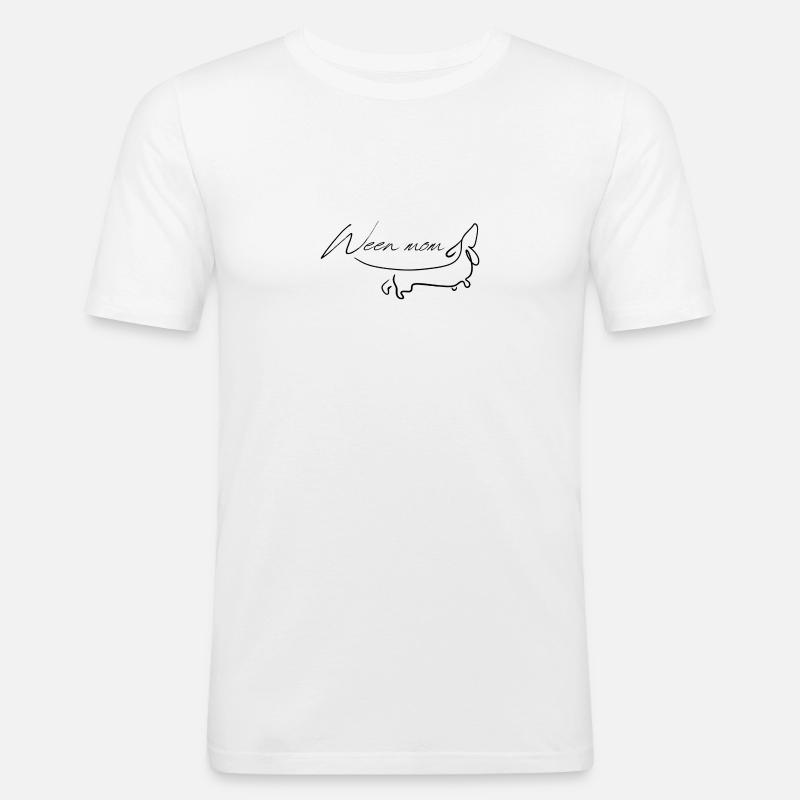 Ween Mom - Männer Slim Fit T-Shirt - Weiß