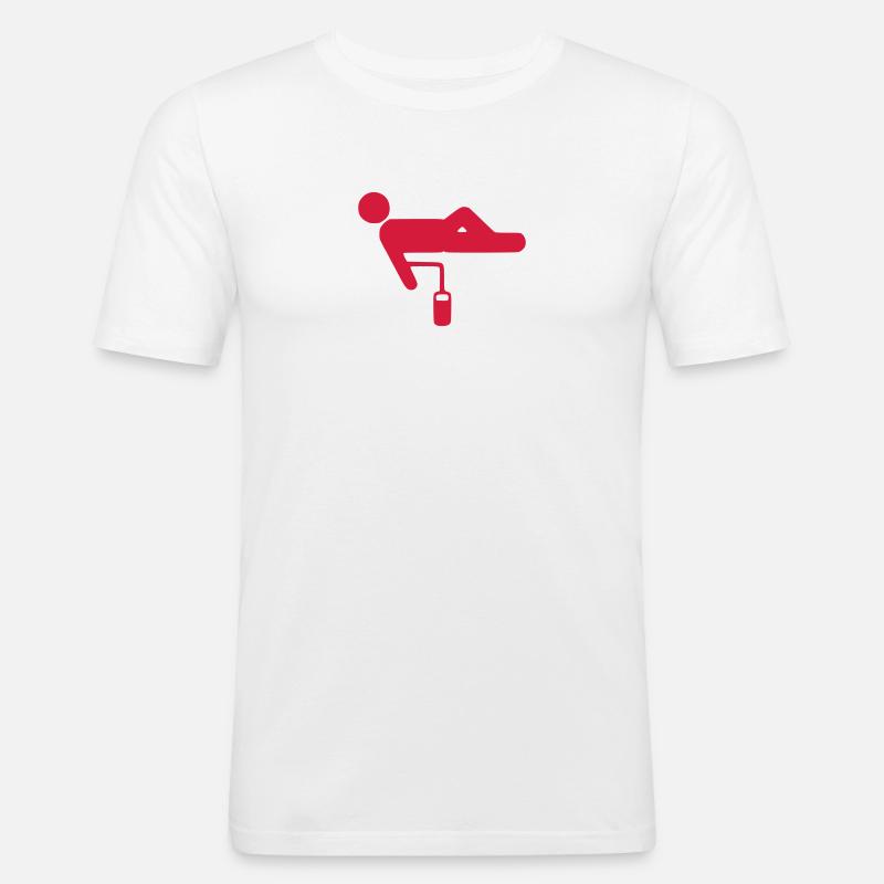 Blutspende - Männer Slim Fit T-Shirt - Weiß