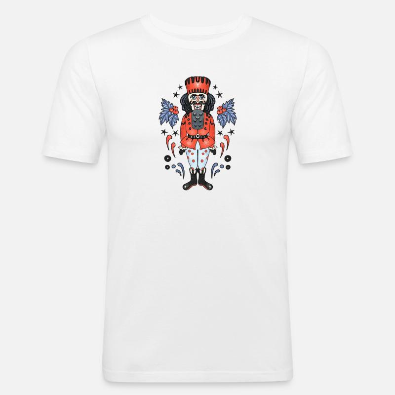 Nussknacker - Männer Slim Fit T-Shirt - Weiß