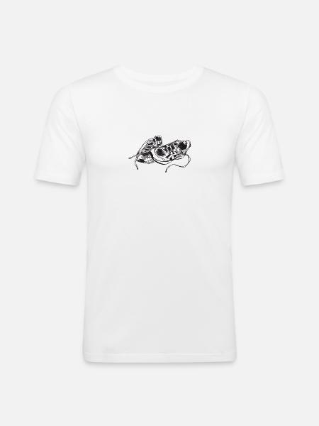 Chaussures de sport - T-shirt près du corps Homme - blanc