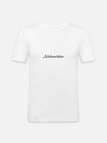 Nidwalden - Men's Slim Fit T-Shirt - white