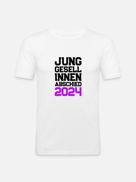 Hen Party 2024 Hen - Men's Slim Fit T-Shirt - white