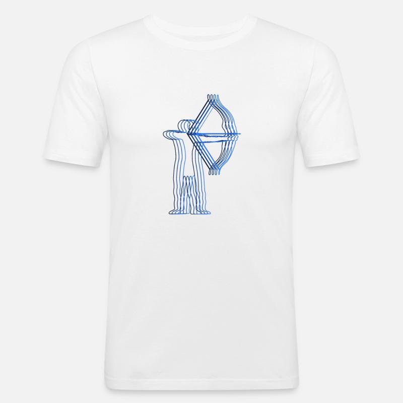 Archery archery archer gift - Men's Slim Fit T-Shirt - white