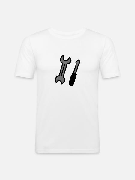 tools - Men's Slim Fit T-Shirt - white