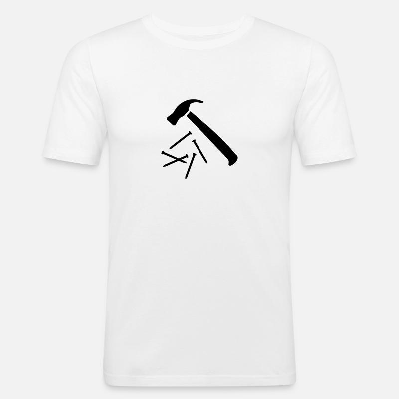 Hammer - Männer Slim Fit T-Shirt - Weiß
