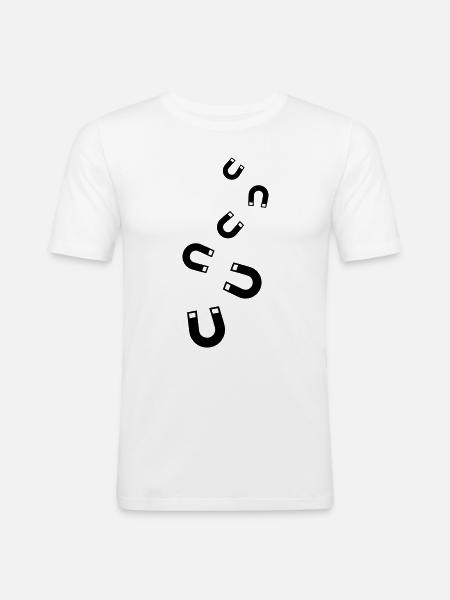 Équitation - T-shirt près du corps Homme - blanc