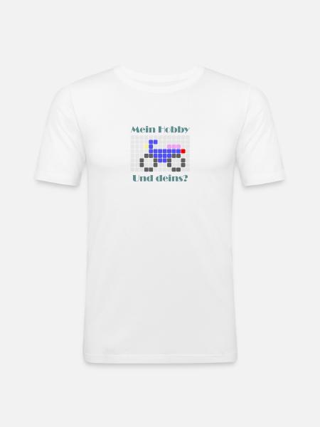 mein hobby motorrad - Männer Slim Fit T-Shirt - Weiß