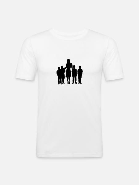 Child care - Men's Slim Fit T-Shirt - white