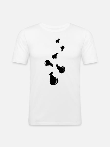 Pear Fruit - Men's Slim Fit T-Shirt - white