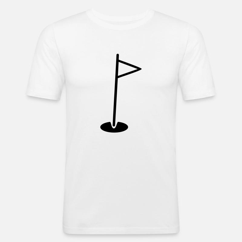Golf - Männer Slim Fit T-Shirt - Weiß