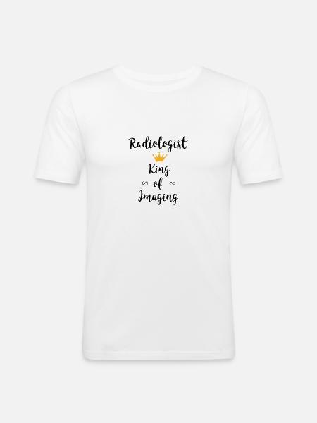 Radiologist: King of Imaging - Men's Slim Fit T-Shirt - white