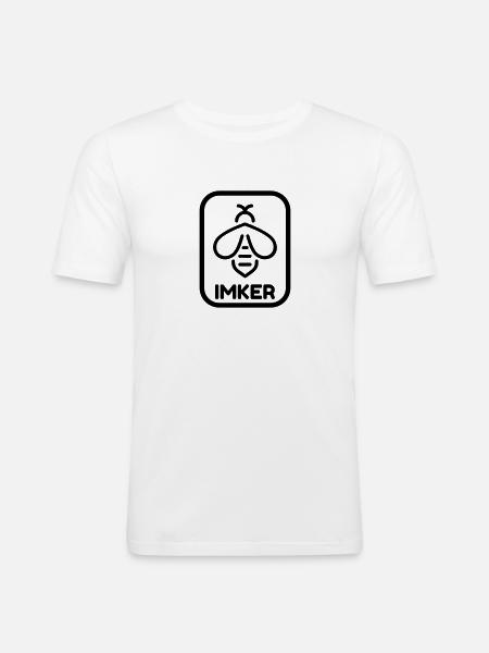 Beekeeping Beekeeper Bee Imker Apiculture - Men's Slim Fit T-Shirt - white