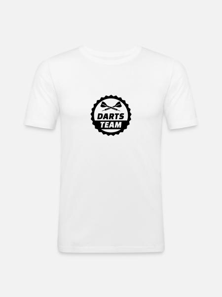 Darts Team - Men's Slim Fit T-Shirt - white