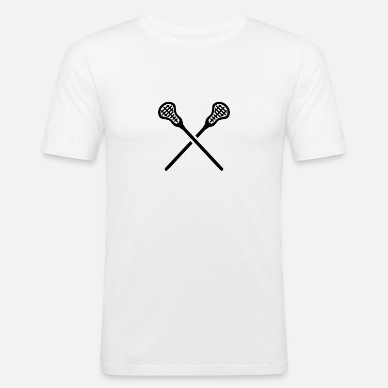 Lacrosse - Männer Slim Fit T-Shirt - Weiß