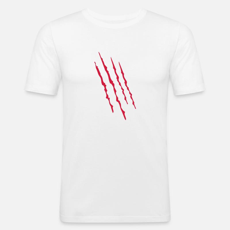 scratch 2541614 14872041 - Men's Slim Fit T-Shirt - white