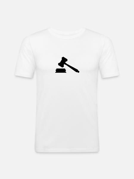 Richter - Männer Slim Fit T-Shirt - Weiß