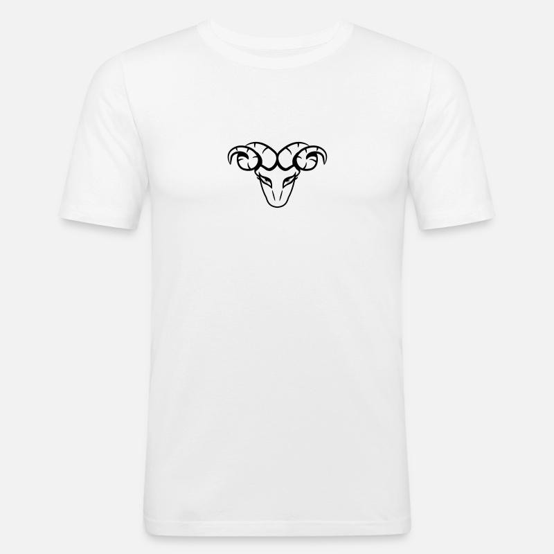 Væren Horoskop - Slim Fit T-skjorte for menn - hvit