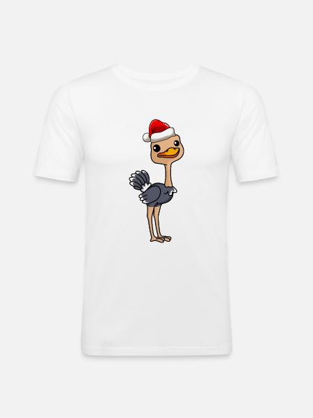 Bouquet Comic Christmas - Men's Slim Fit T-Shirt - white