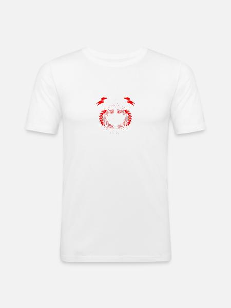König aus BLANKENFELDE - Männer Slim Fit T-Shirt - Weiß