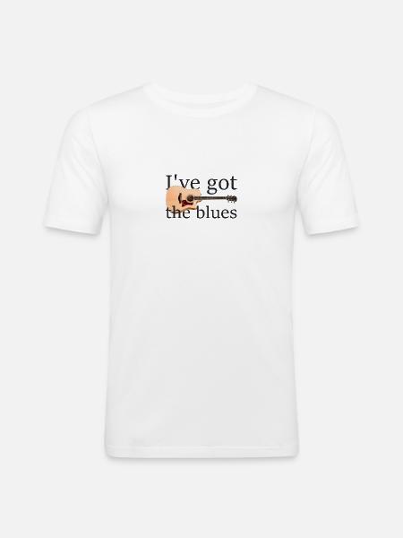 The blues - Men's Slim Fit T-Shirt - white