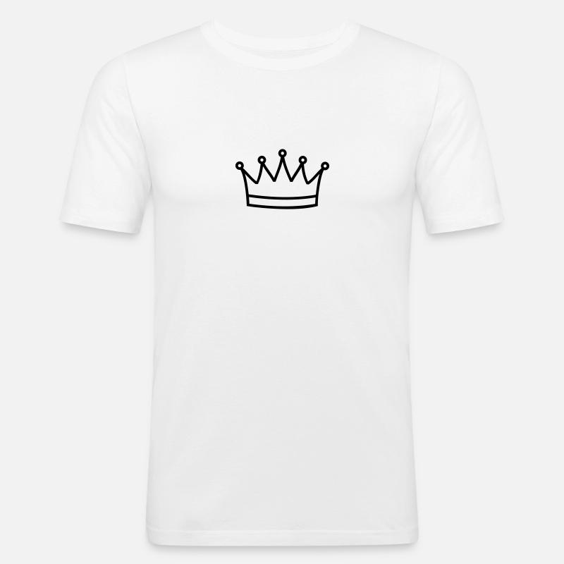 Krone - Männer Slim Fit T-Shirt - Weiß