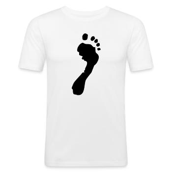Empreinte - T-shirt près du corps Homme - blanc - Devant - Nik (191cm)