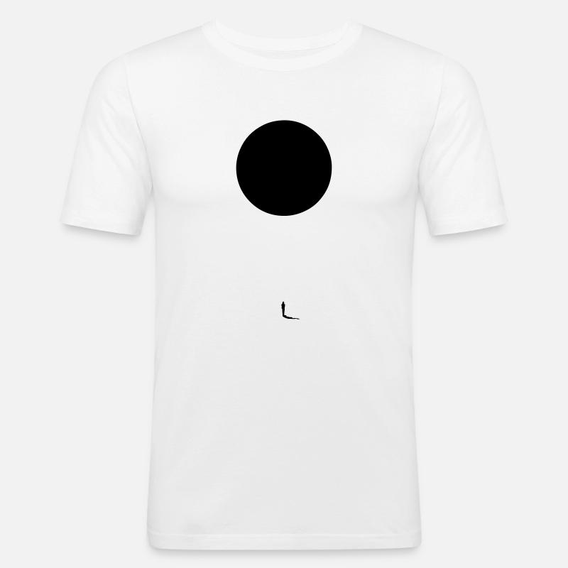 Black Sun - Männer Slim Fit T-Shirt - Weiß