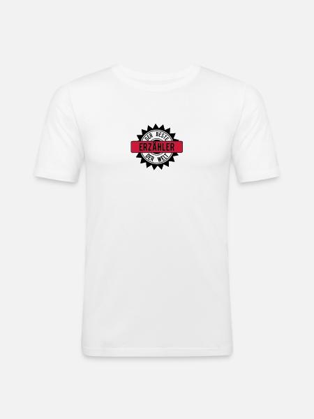 the best erzaehler 2c - Men's Slim Fit T-Shirt - white