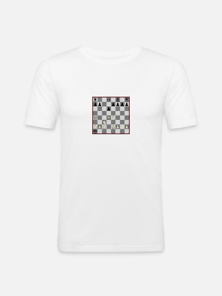 Matt in15 - Männer Slim Fit T-Shirt - Weiß