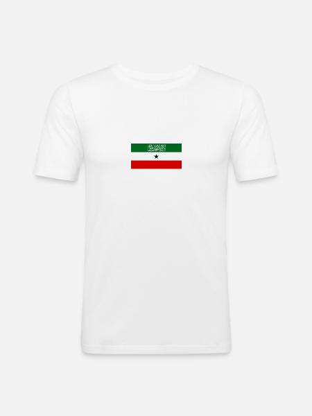 roxaanka - Männer Slim Fit T-Shirt - Weiß