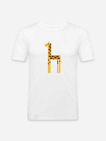 giraffe 2 - Men's Slim Fit T-Shirt - white