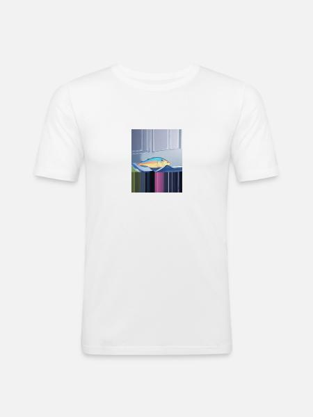 Huile - T-shirt près du corps Homme - blanc