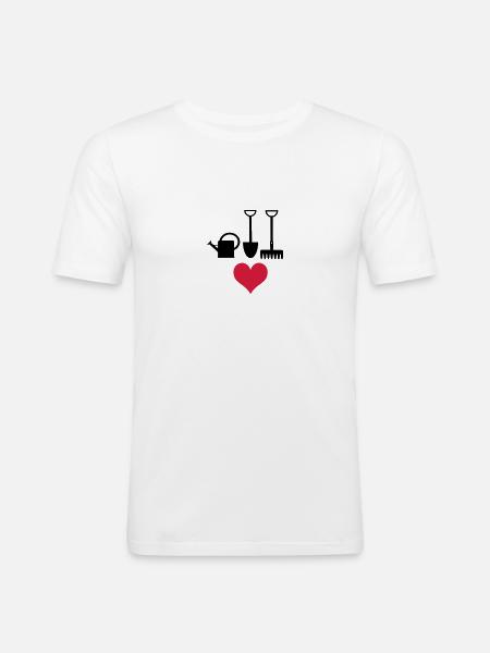 garden - Men's Slim Fit T-Shirt - white