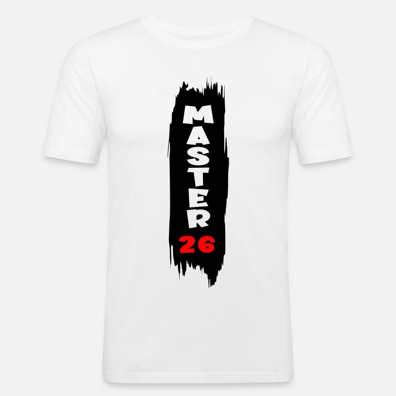 Master 2026 - T-shirt près du corps Homme - blanc
