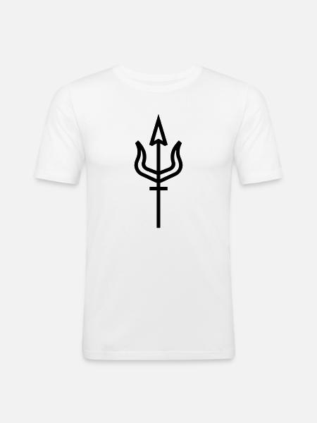 Harpune - Männer Slim Fit T-Shirt - Weiß