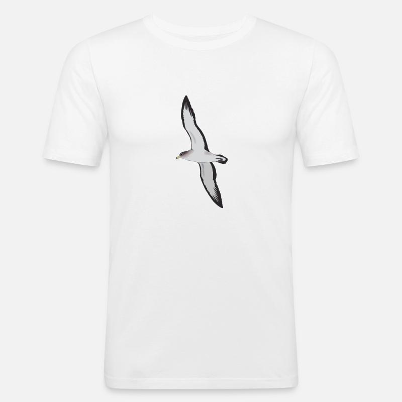Cory's Shearwater - Männer Slim Fit T-Shirt - Weiß