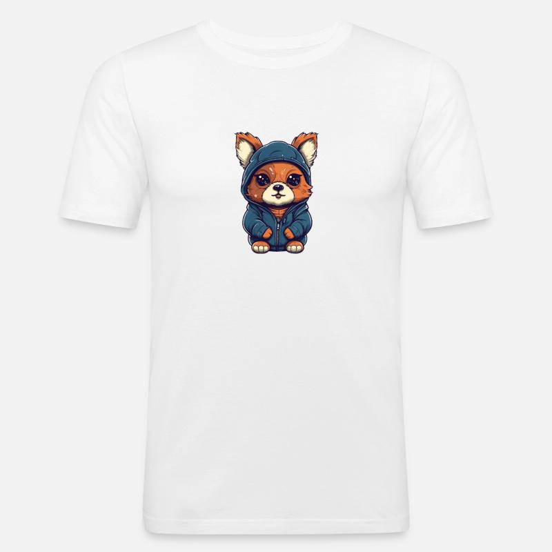 Haseman - Männer Slim Fit T-Shirt - Weiß