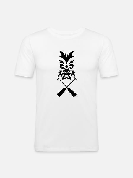 Drachenboot Drache Paddel 1c - Männer Slim Fit T-Shirt - Weiß