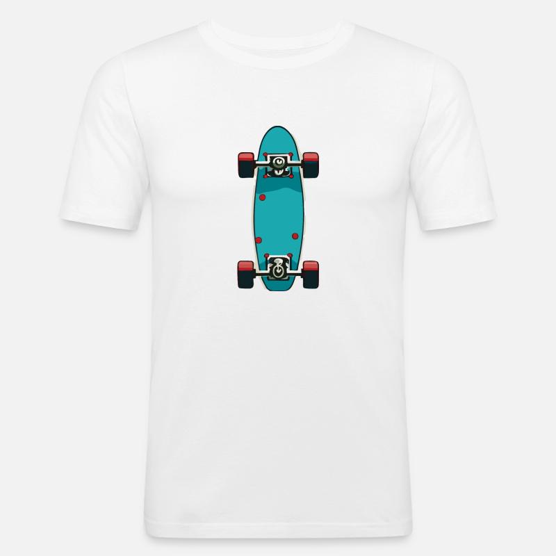 Skateboard - Men's Slim Fit T-Shirt - white