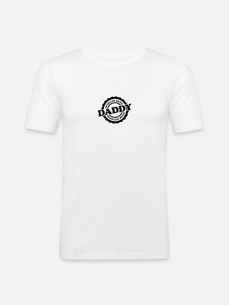 Worlds Best Daddy - Men's Slim Fit T-Shirt - white