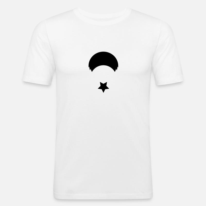 Fallin v2 - Männer Slim Fit T-Shirt - Weiß