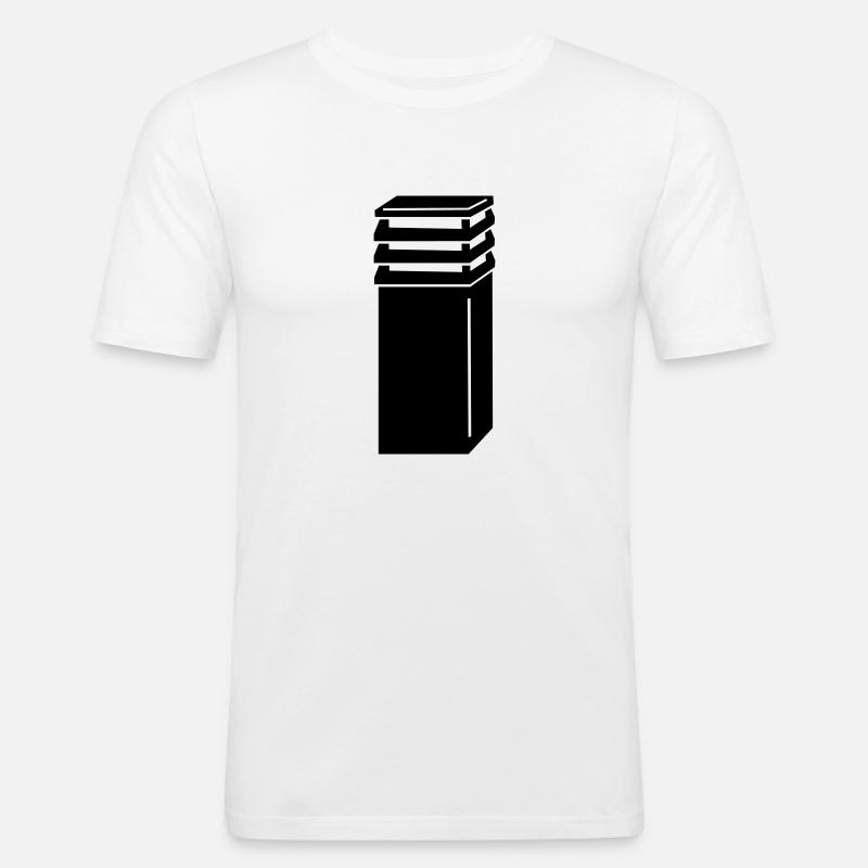 Schornstein oder Schornstein - Männer Slim Fit T-Shirt - Weiß