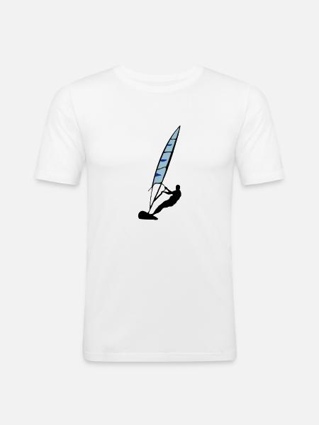 windsurfing - Men's Slim Fit T-Shirt - white