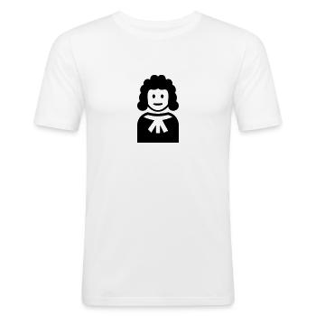 Juge - T-shirt près du corps Homme - blanc - Devant - Nik (191cm)