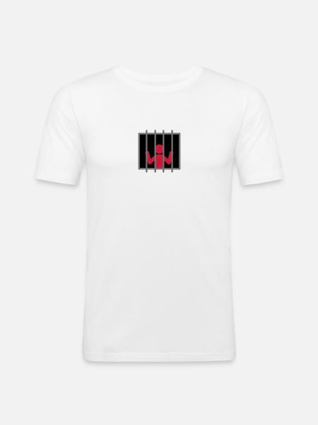 Captive Man - Men's Slim Fit T-Shirt - white